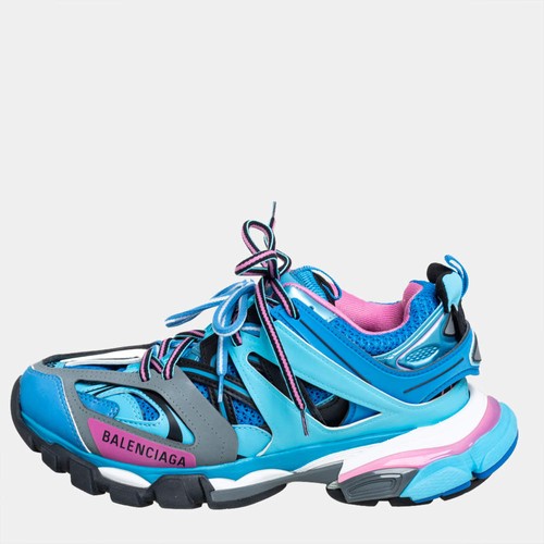 Balenciaga blue faux leather - balenciaga,