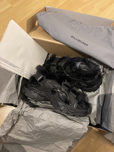 Balenciaga track faux fur - balenciaga,