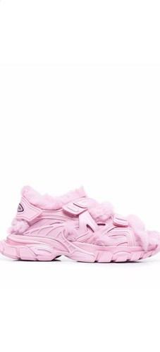 Balenciaga track faux - track, fur